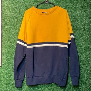 Mens sweatshirt blue / yellow